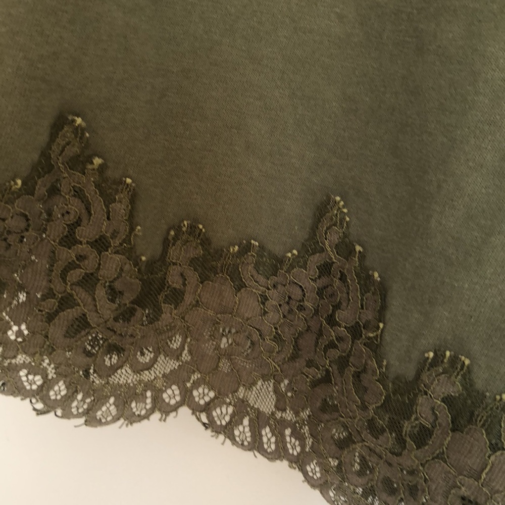 FENTY X PUMA Lace Trim Camisole Olive Green - Picture 11 of 12